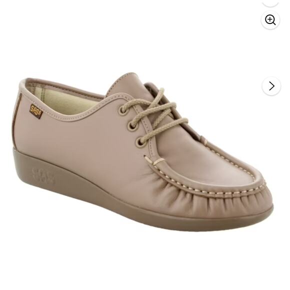 SAS Women's Siesta Oxford Mocha Mocs Loafers Comfort Shoes 8 - Picture 1 of 5